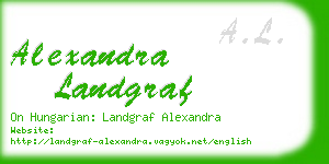alexandra landgraf business card